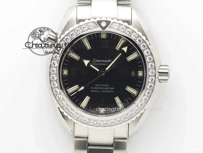 0309 Trendy 2016 Planet Ocean 43.5mm SS V6F Best Edition Black Dial On SS Bracelet A 8210